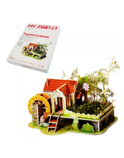3d пъзел къща на дъгата жива градина