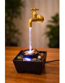 декоративен LED фонтан плаваща чешма с камъчета