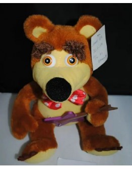 Музикална плюшена мечка с китара на батерии 22 см