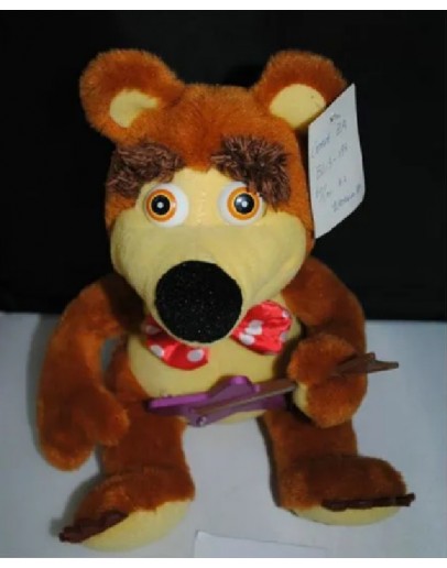 плюшена мечка с китара музикална играчка 22 см