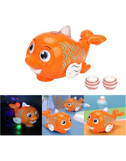 интерактивна рибка играчка с топка музика и светлини