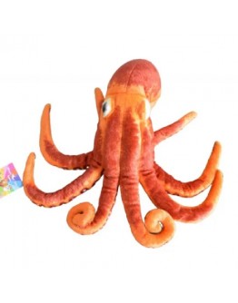 Плюшен октопод реалистичен 30 см мека играчка
