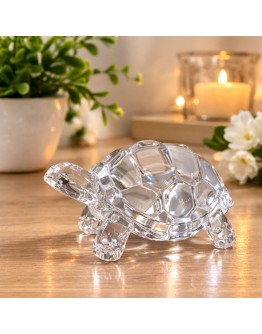 Име на продукта: Стъклена декоративна фигурка костенурка 12 см
