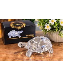 Име на продукта: Стъклена декоративна фигурка костенурка 12 см