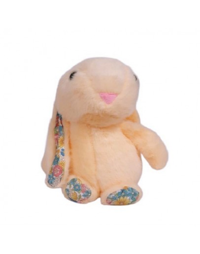 Плюшено зайче с цветни уши 22см
