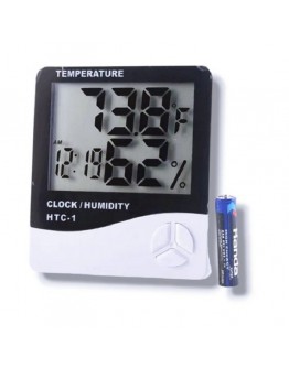 Термометър с влагомер и часовник дигитален