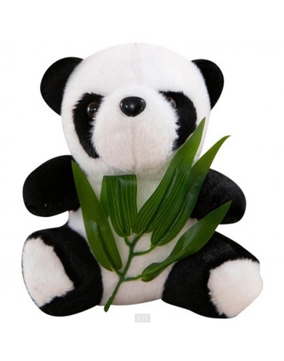 плюшена панда с бамбук 20 см