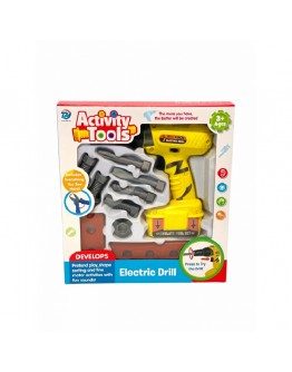 Детски винтоверт с батерии – комплект с приставки и болтове