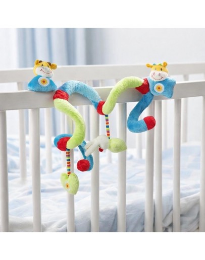 плюшена играчка за количка бебе мека спирала