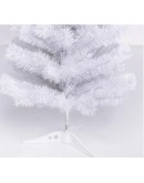 Изкуствена бяла коледна елха 120 см + LED лента 7 м Изкуствена бяла коледна елха 120 см + LED лента 7 м