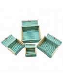 комплект бамбукови кутии 4 броя