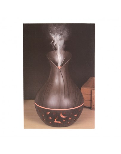 Овлажнител за въздух тип ваза с LED светлини и етерично масло