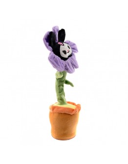 Музикално и танцуващо плюшено цвете с лице