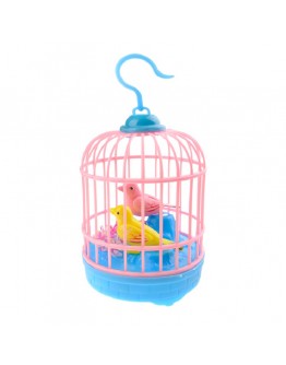 Музикална декоративна фигурка – 2 птички в клетка