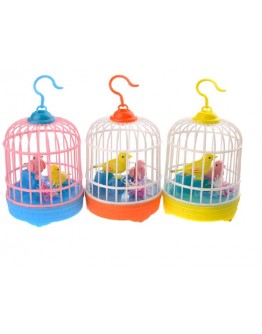 Музикална декоративна фигурка – 2 птички в клетка