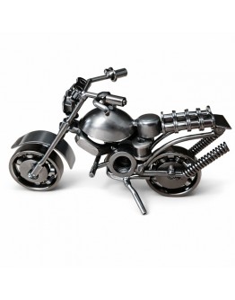 Декоративна фигурка от метал – мотор с въртящи се гуми