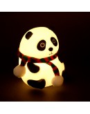 Нощна лампа панда силиконова LED със смяна на цветовете