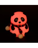 Нощна лампа панда силиконова LED със смяна на цветовете