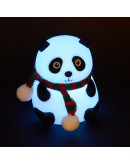 Нощна лампа панда силиконова LED със смяна на цветовете